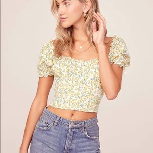 RITA CROP TOP ASTR the label